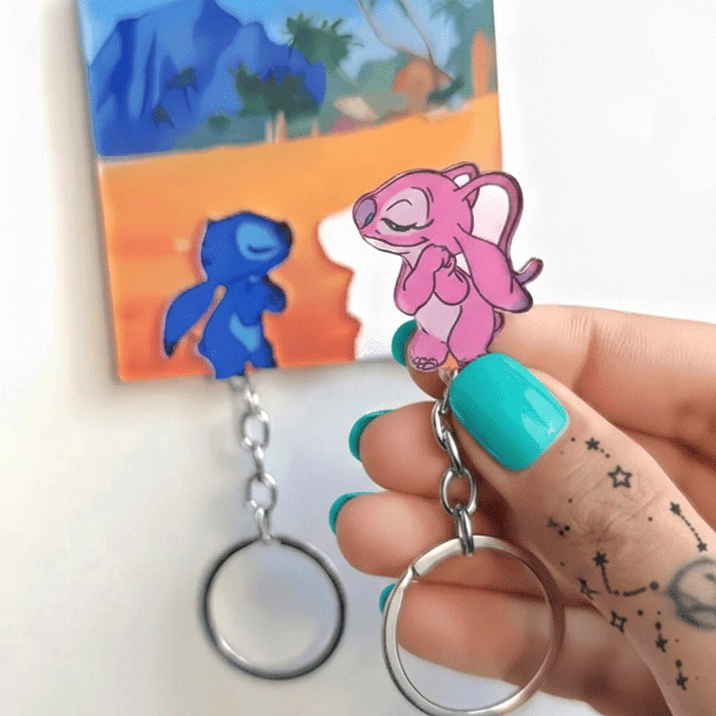 LLAVERO STITCH Y ANGEL